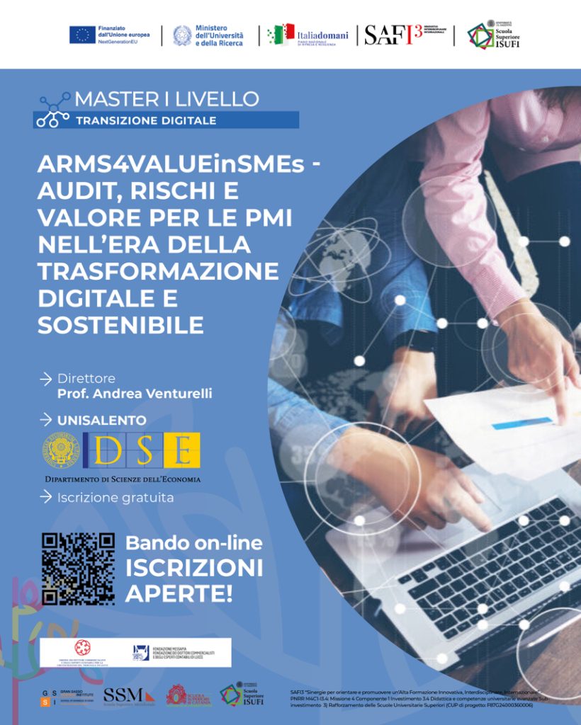 Bando online master 1 livello ISUFI