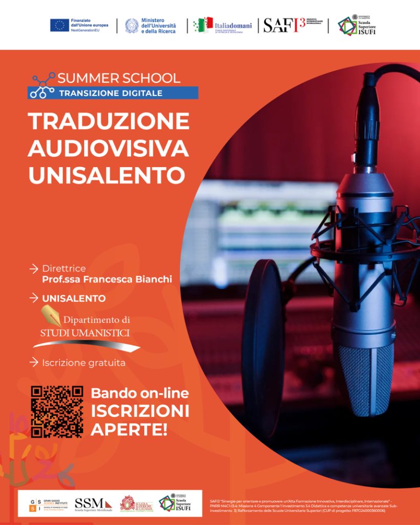 Bando ISUFI Summer school