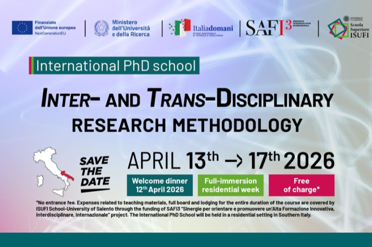 ISUFI International PhD School - cover